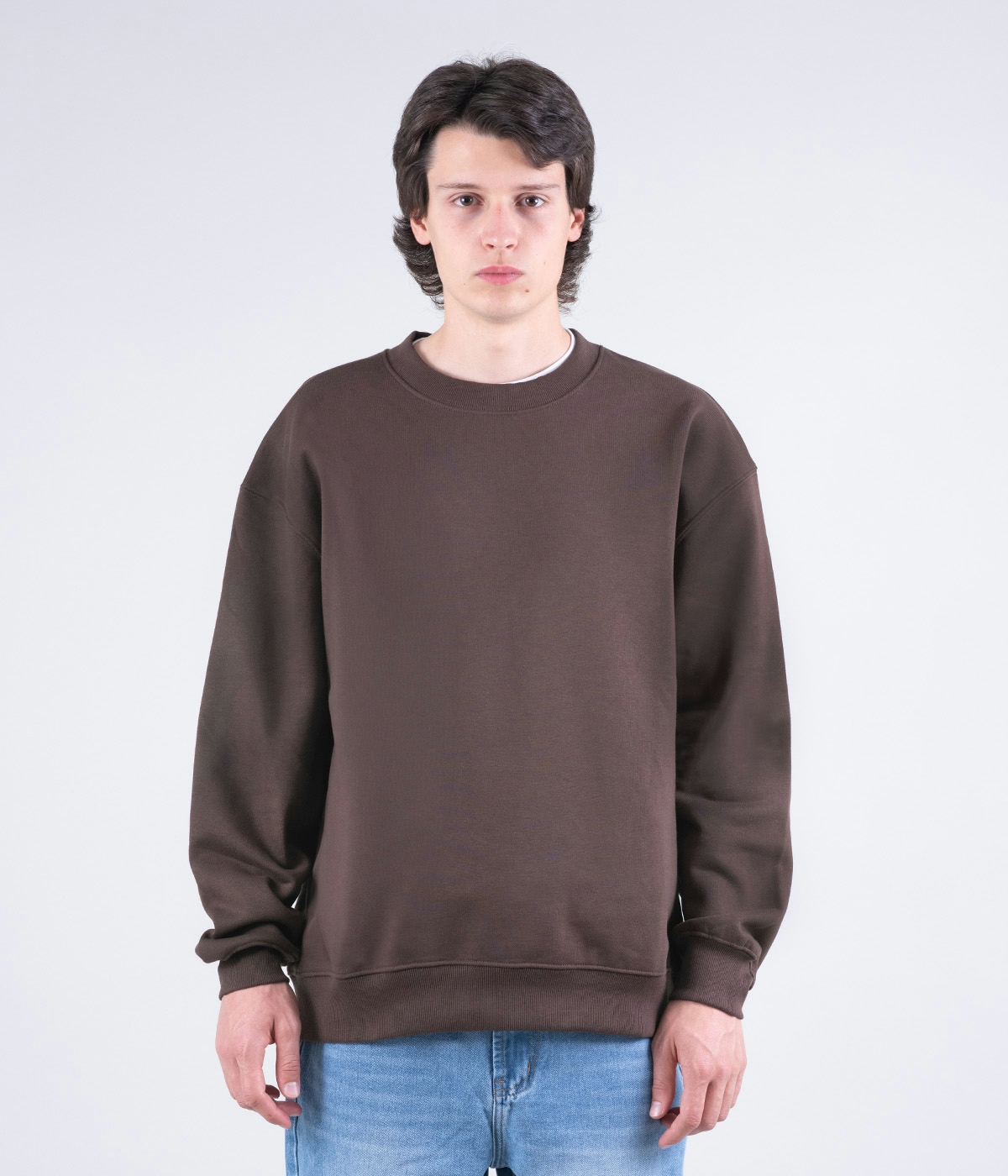 Streetworld Genser Streetworld Classic Crewneck Brown 1