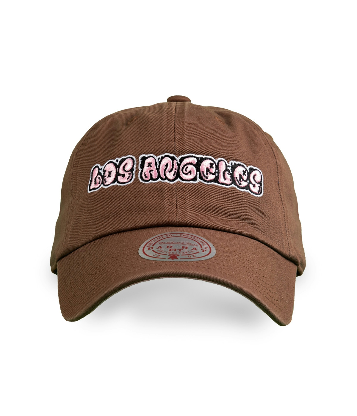 Mitchell & Ness Cap Bouble Dad Hat - Own Brand Brown/Pink 3