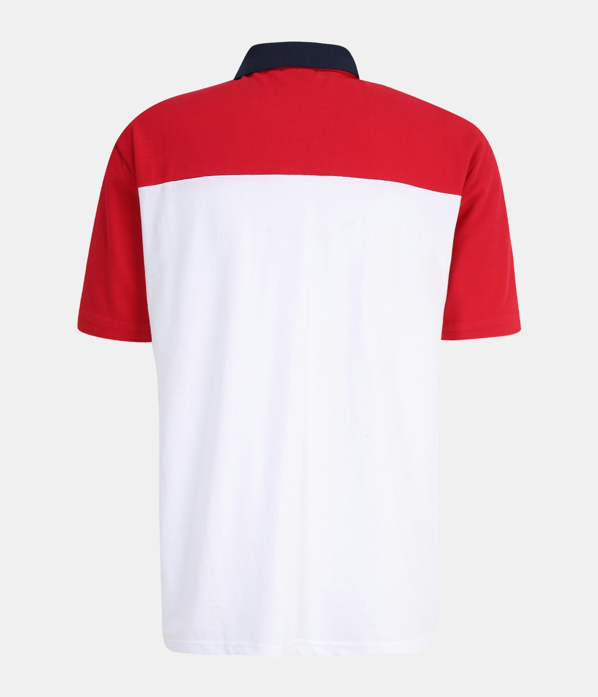 Fila Polo Shirt Lianshan Blocked Bright White-True Red 4