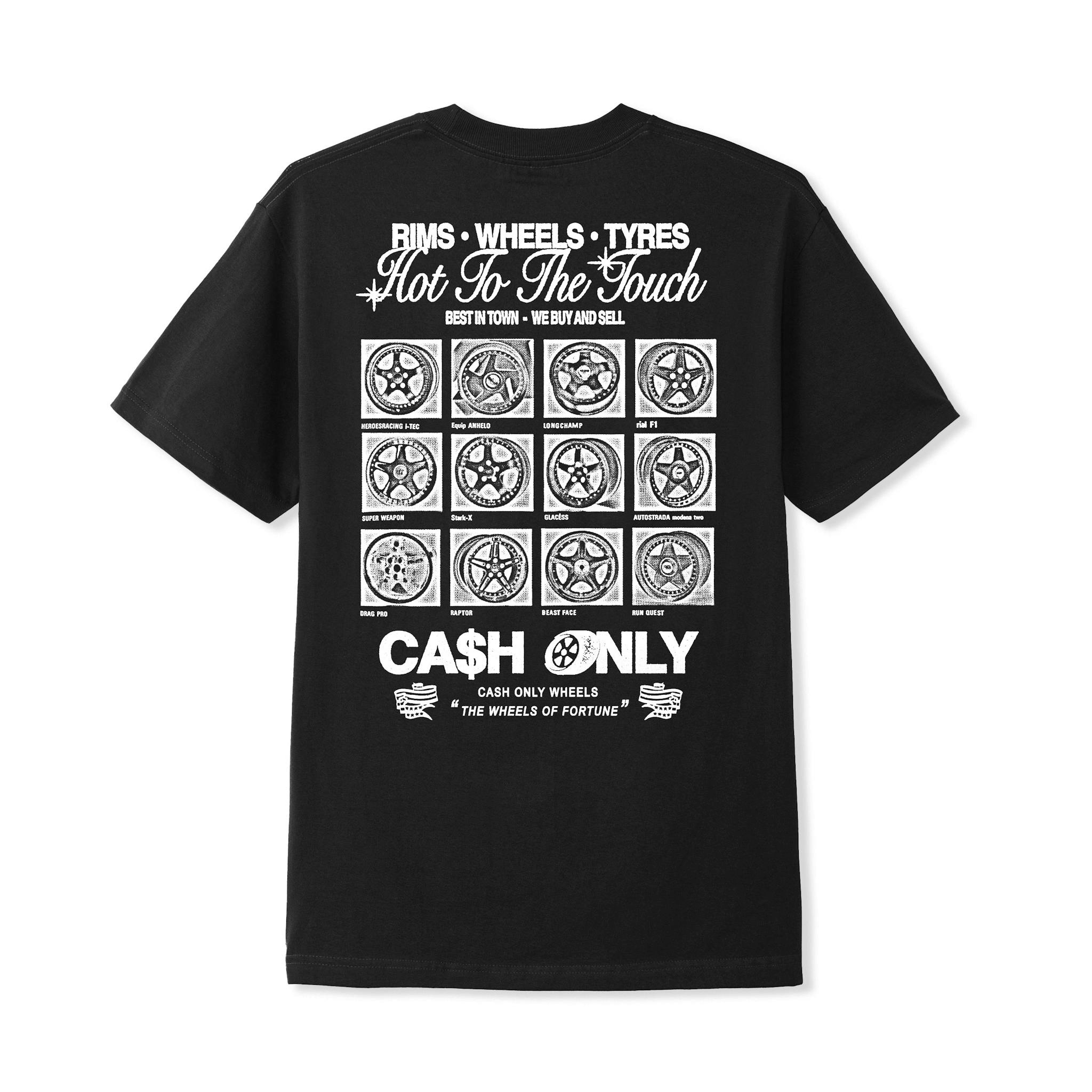 Cash Only T-shirt Wheels Black 2