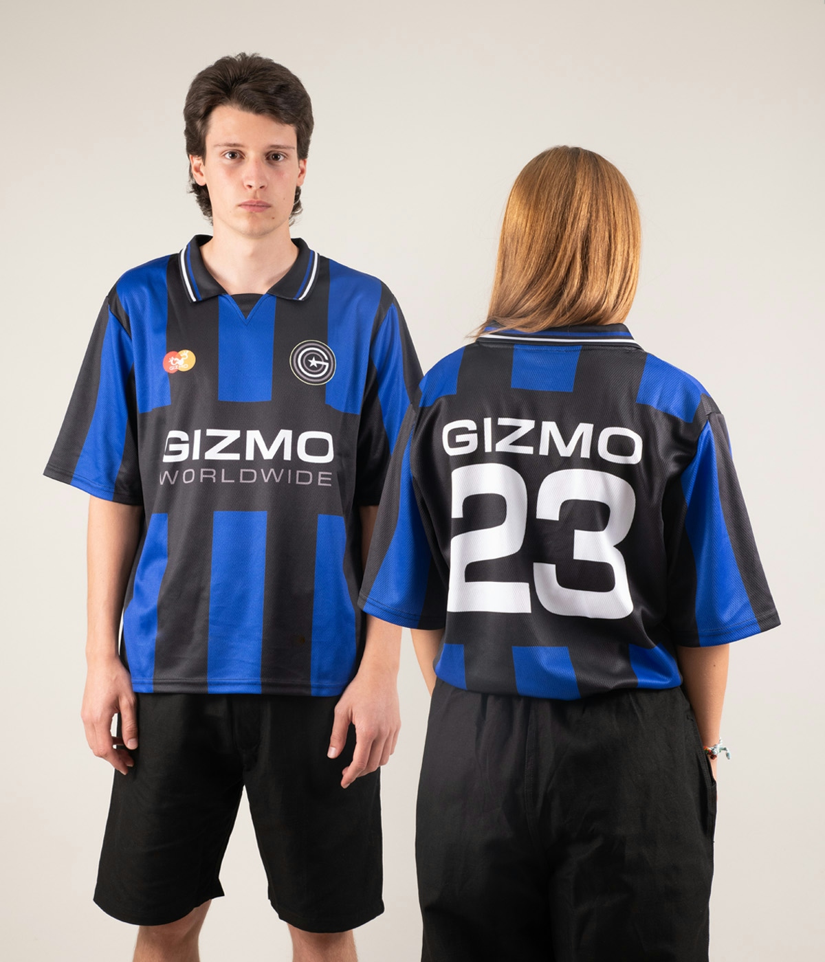 Gizmo Gizmo Soccer Jersey Striped Blue 3