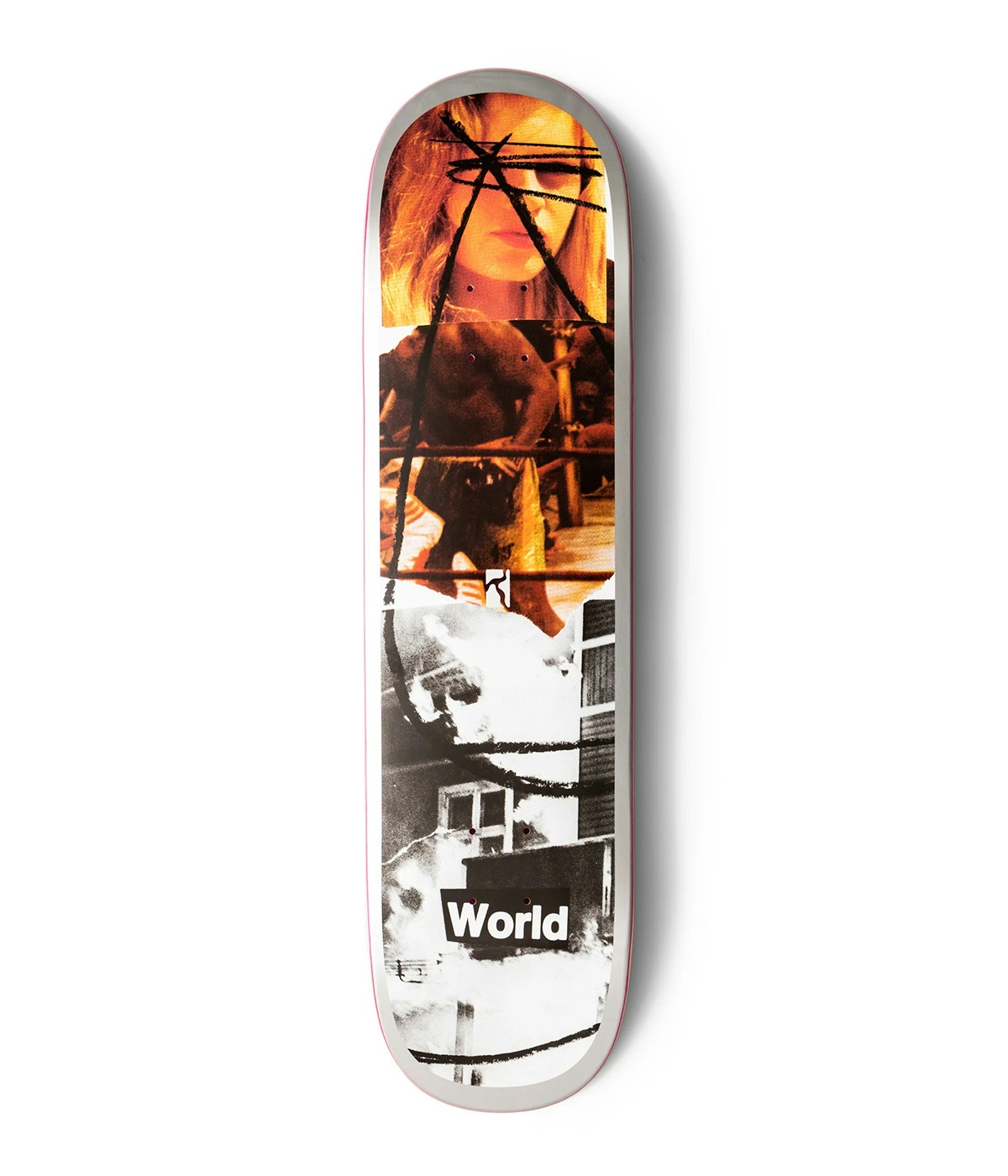 Poetic Collective Skateboard World Frame 8.375" Multicolor