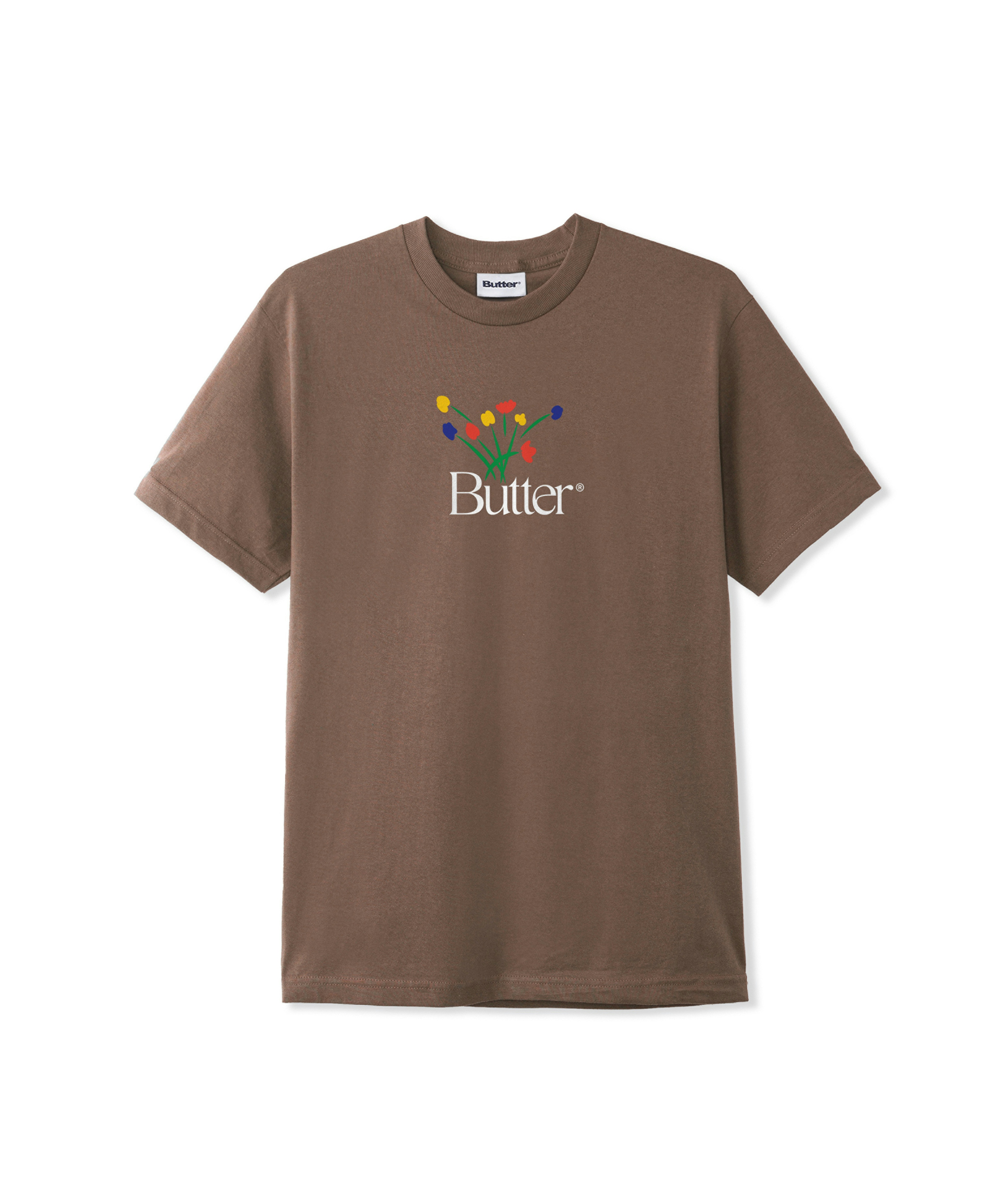 Butter Goods Bouquet T-shirt Brown 1