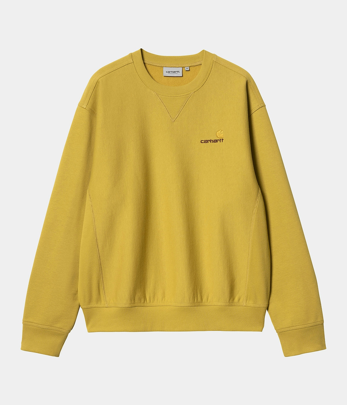 Carhartt Sweater American Script Golden Olive 4