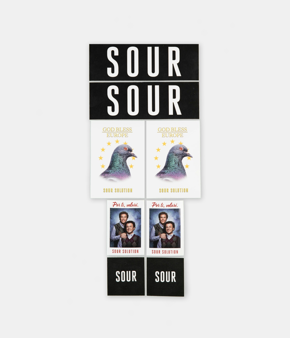 Sour Solution Sour Solution - Mixed stickers 8-pack Multicolor 1