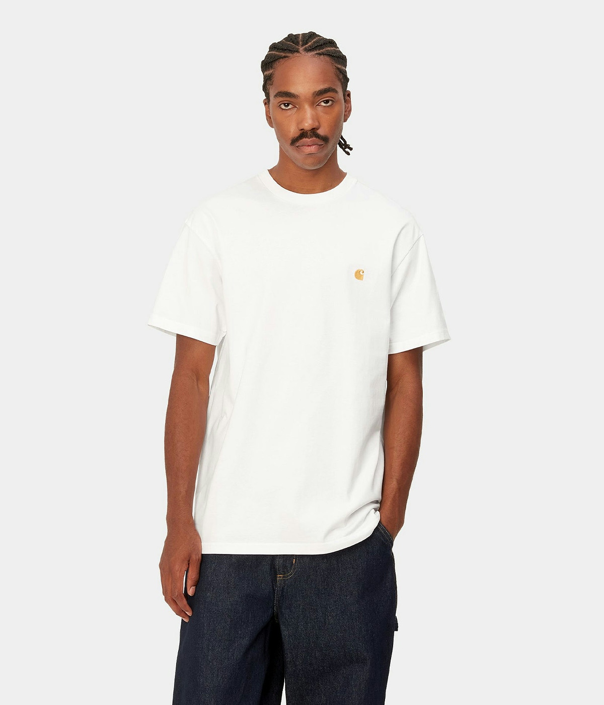 Carhartt T-shirt S/S Chase White/Gold