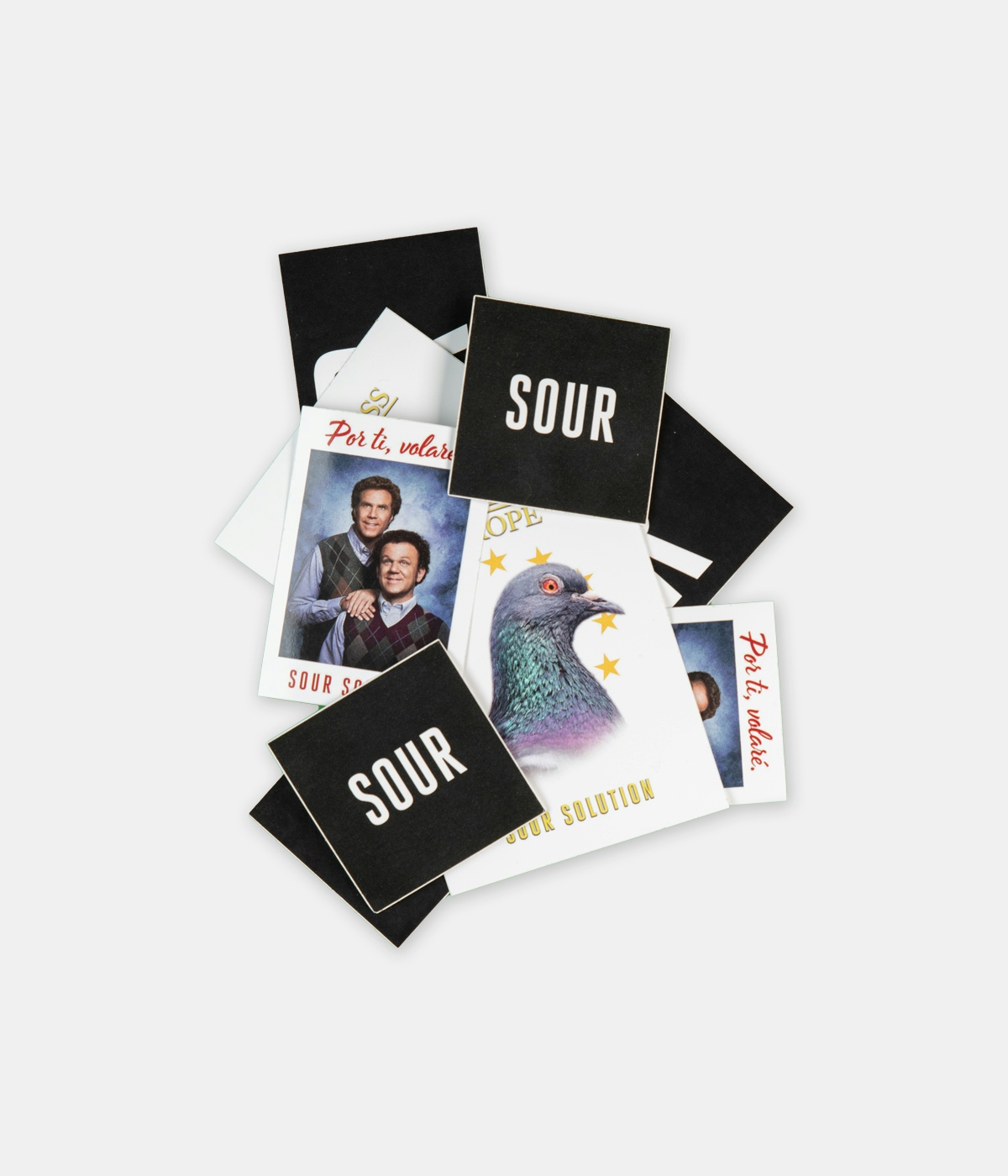 Sour Solution Klistermärken Mixed 8-pack Multicolor 2