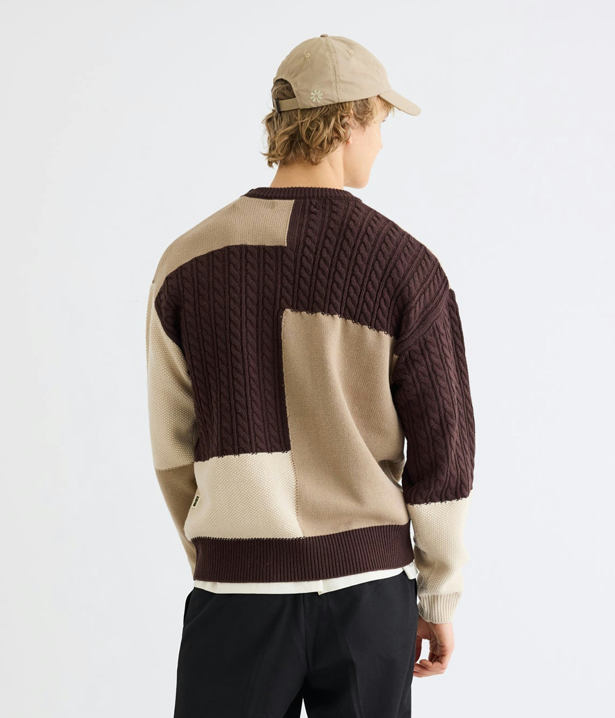 Woodbird Knit Kurt Patch Brown 2