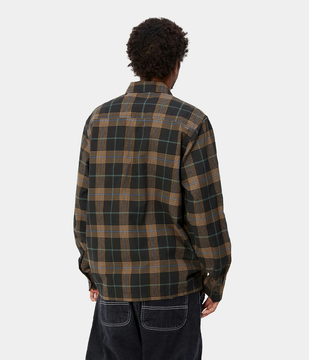 Carhartt Shirt L/S Hadley Hadley Check, Black 2