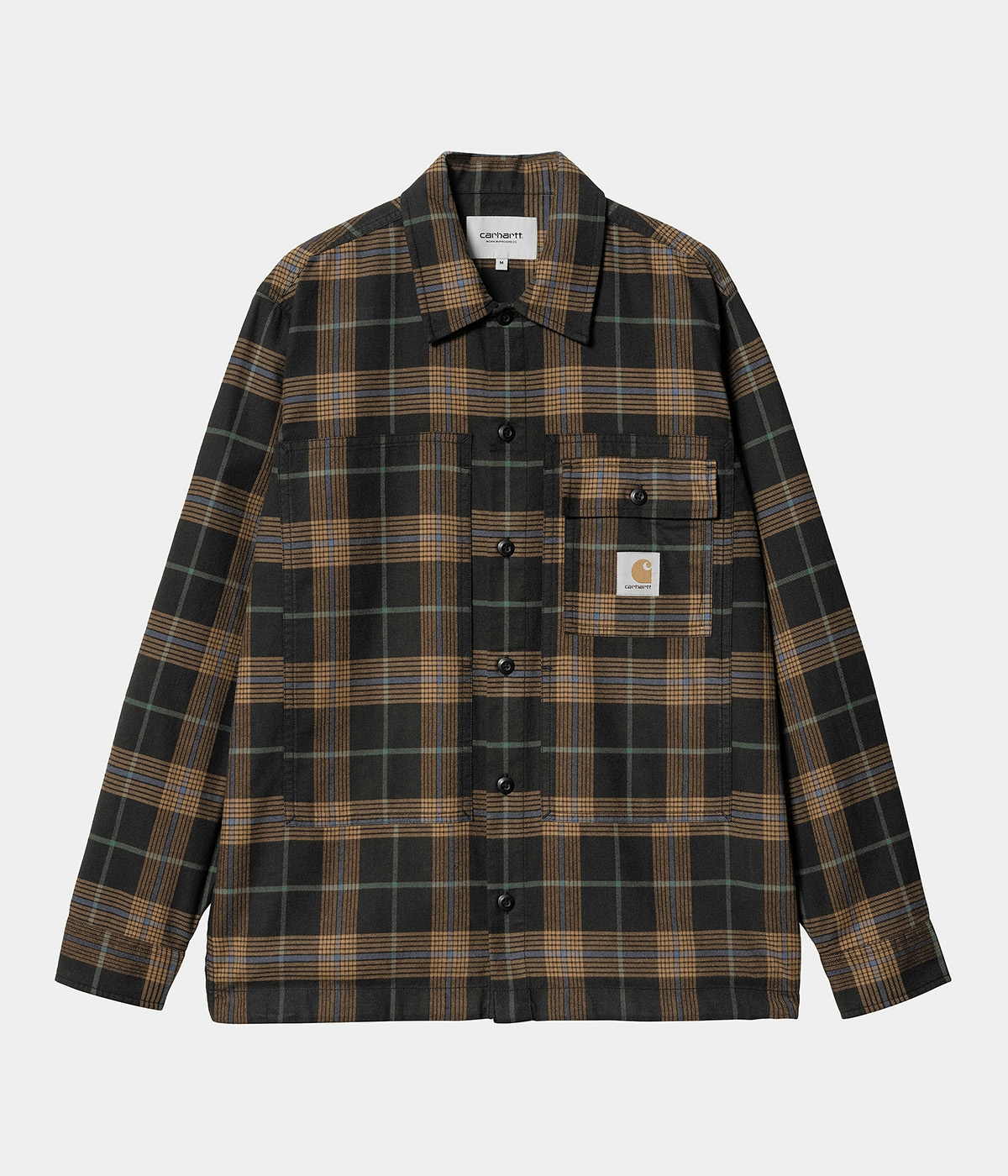 Carhartt Shirt L/S Hadley Hadley Check, Black 3