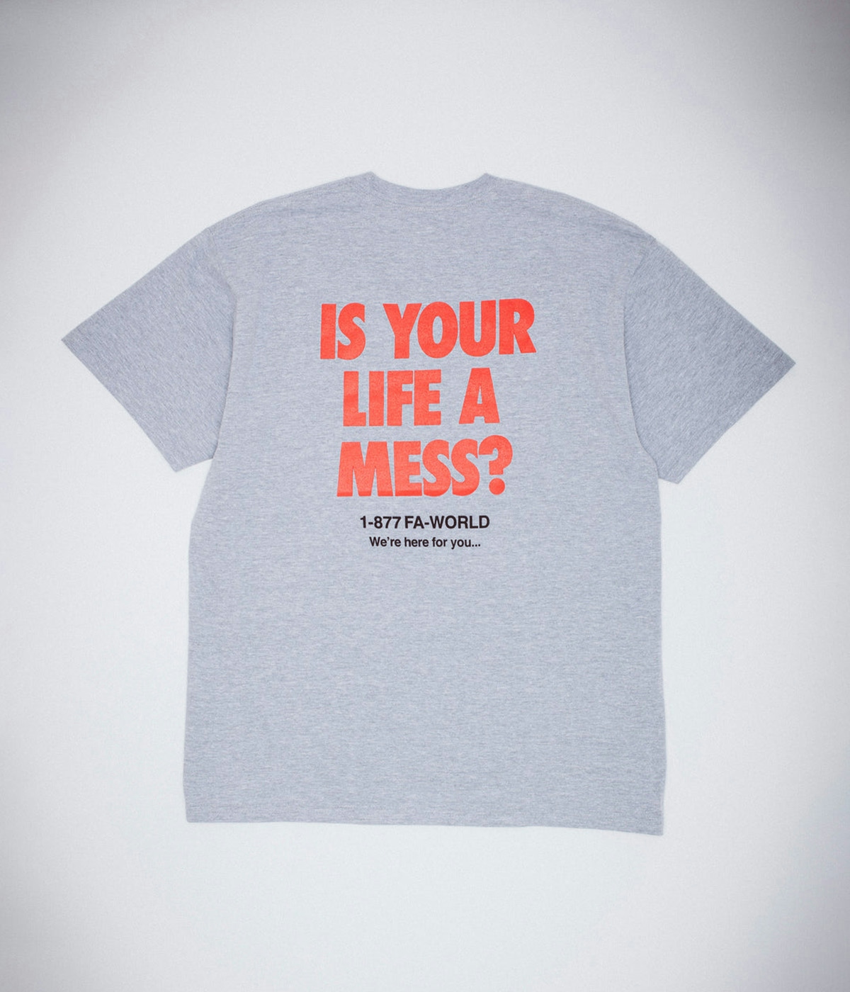 Fucking Awesome T-shirt Is Your Life A Mess Heather Grey 3