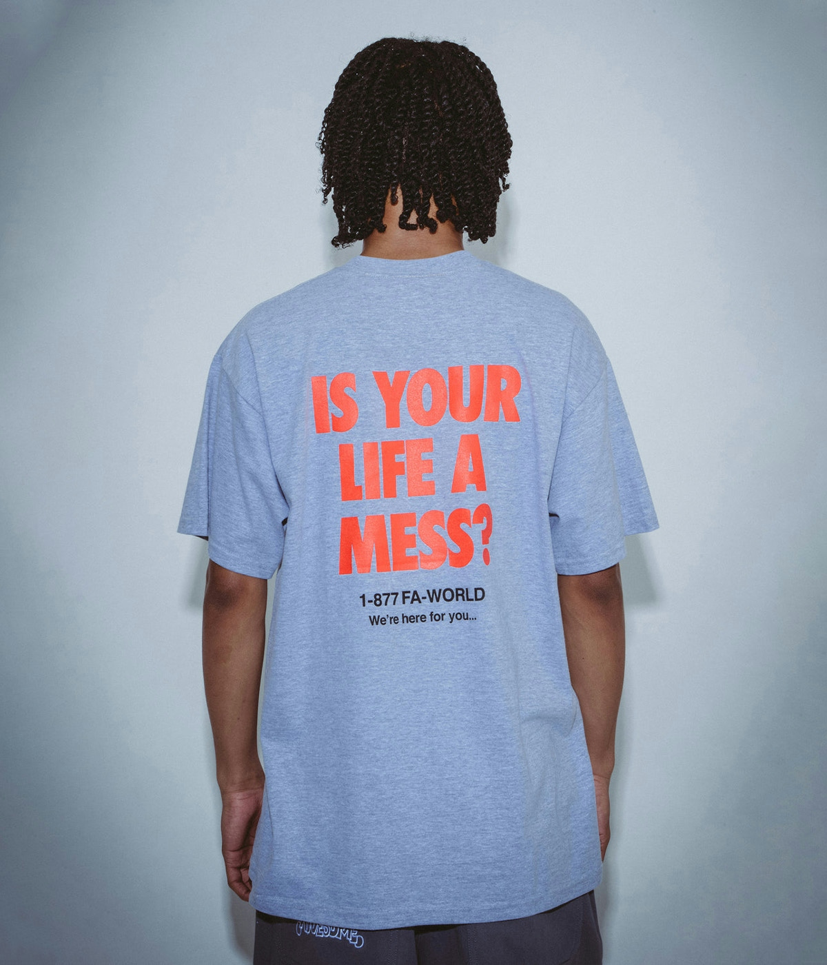 Fucking Awesome T-shirt Is Your Life A Mess Heather Grey 1