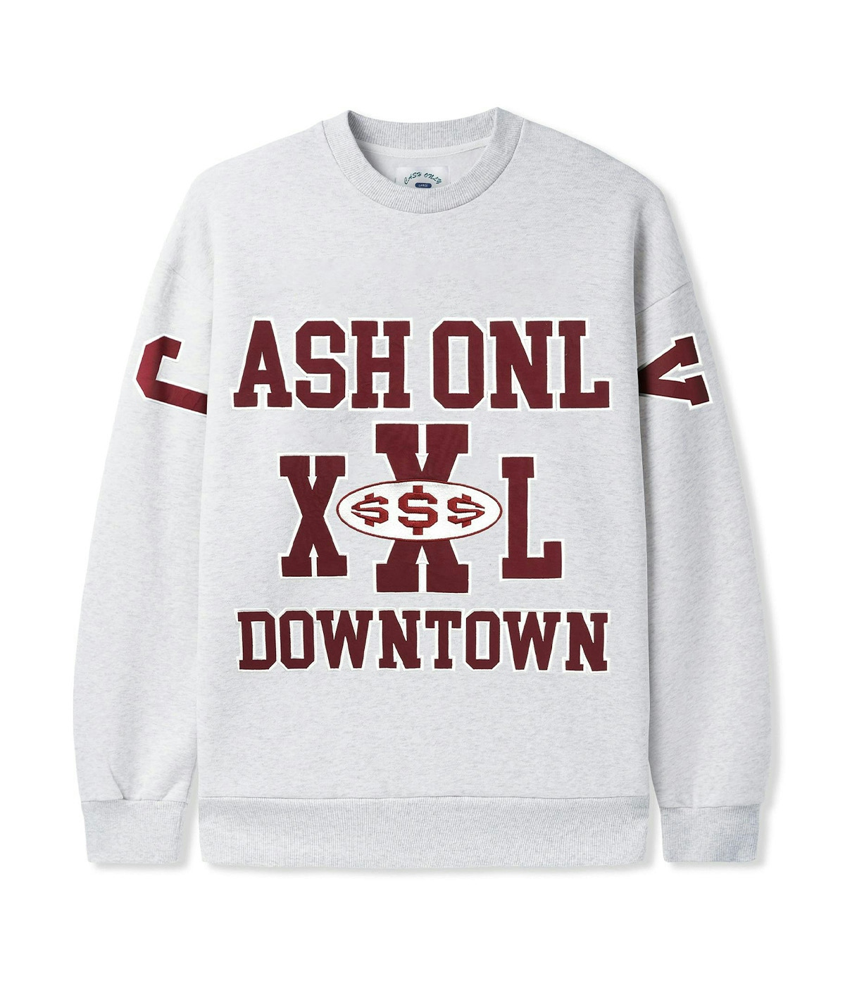 Cash Only Sweater Authority Crewneck Ash 1