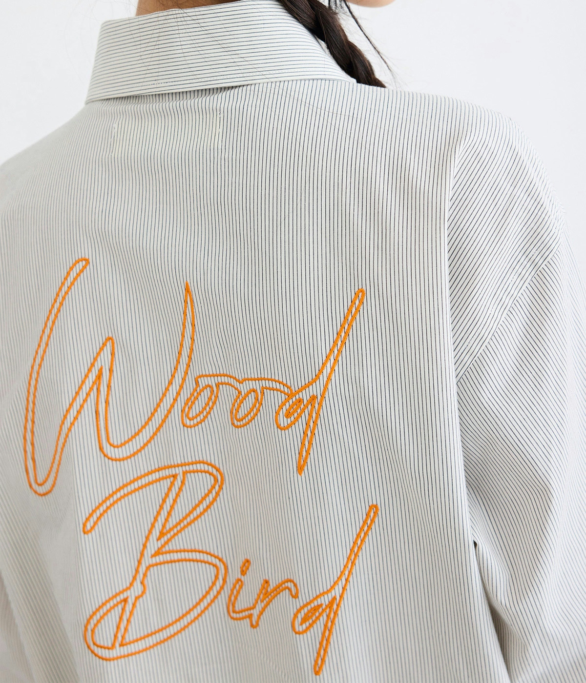 Woodbird Shirt Kim Italics White 3