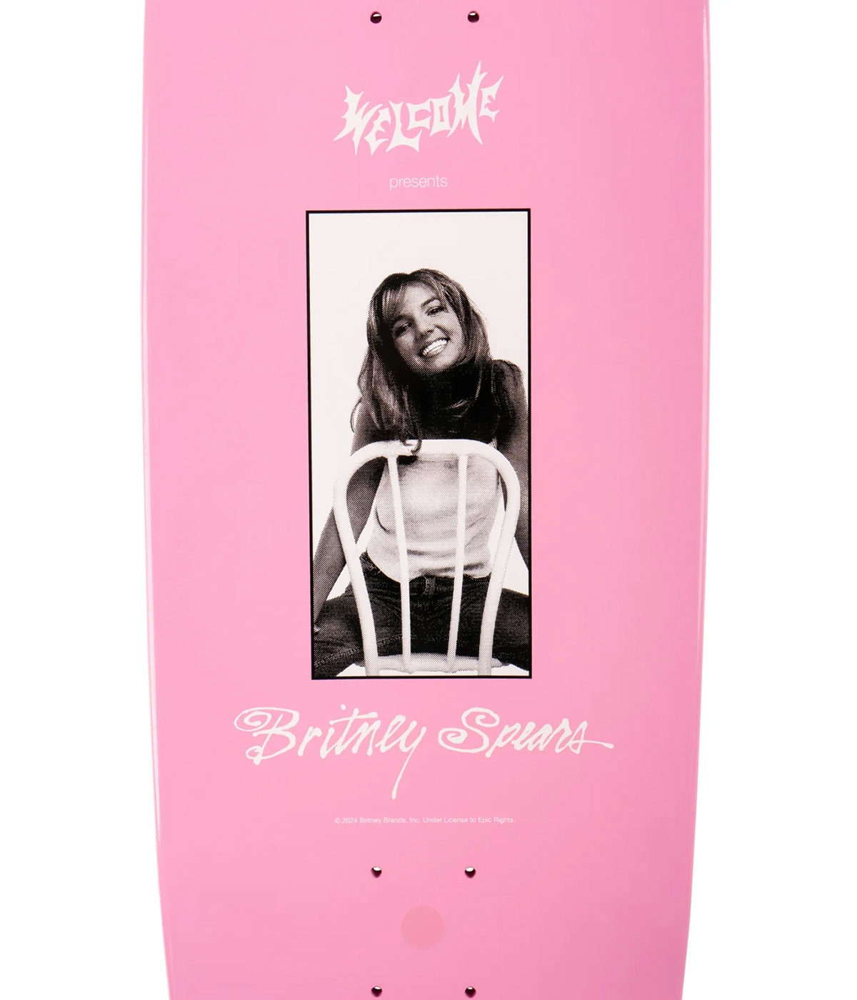 Welcome Skateboard Britney Spears X Welcome - Baby One More Time 8.25" Pink 4