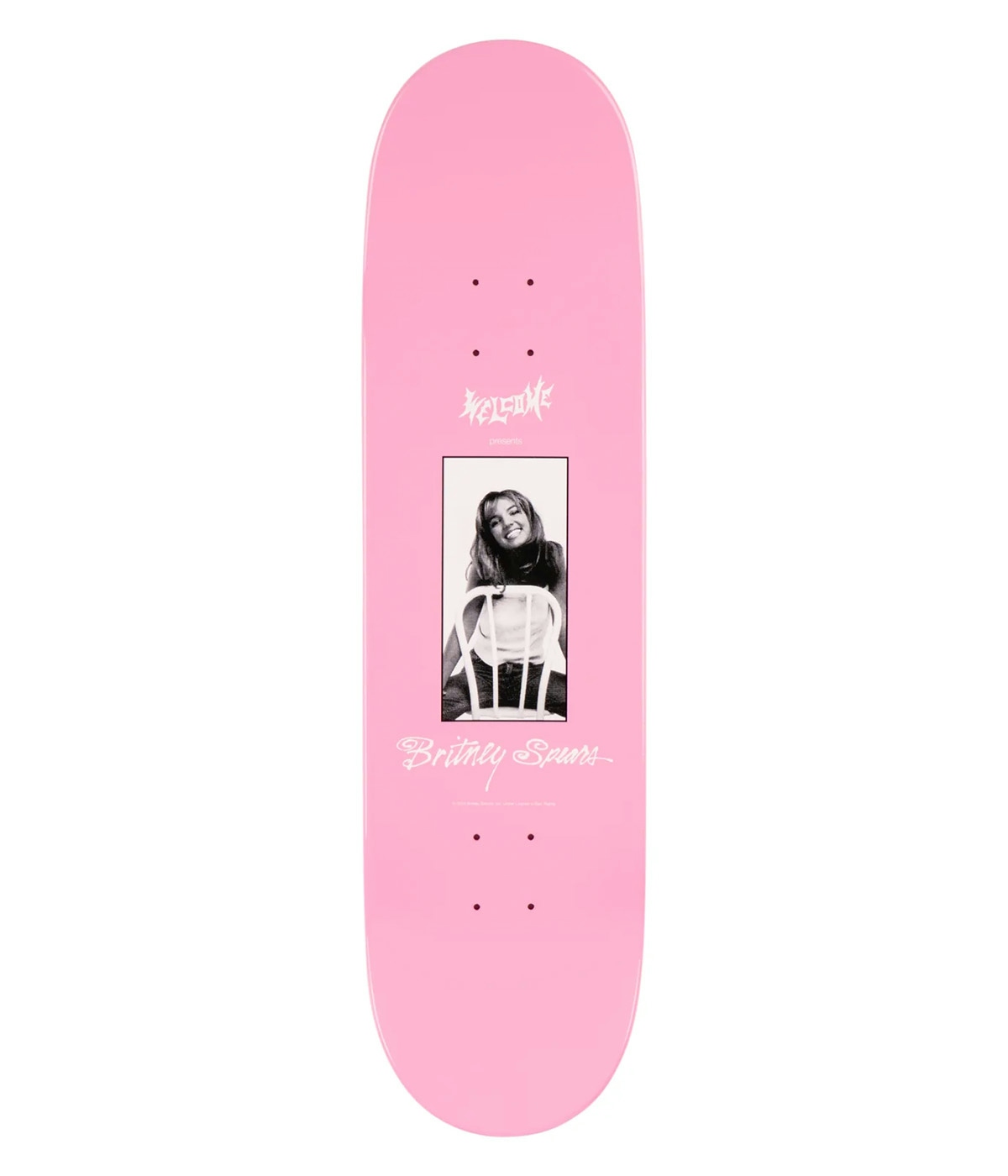 Welcome Skateboard Britney Spears X Welcome - Baby One More Time 8.25" Pink 2