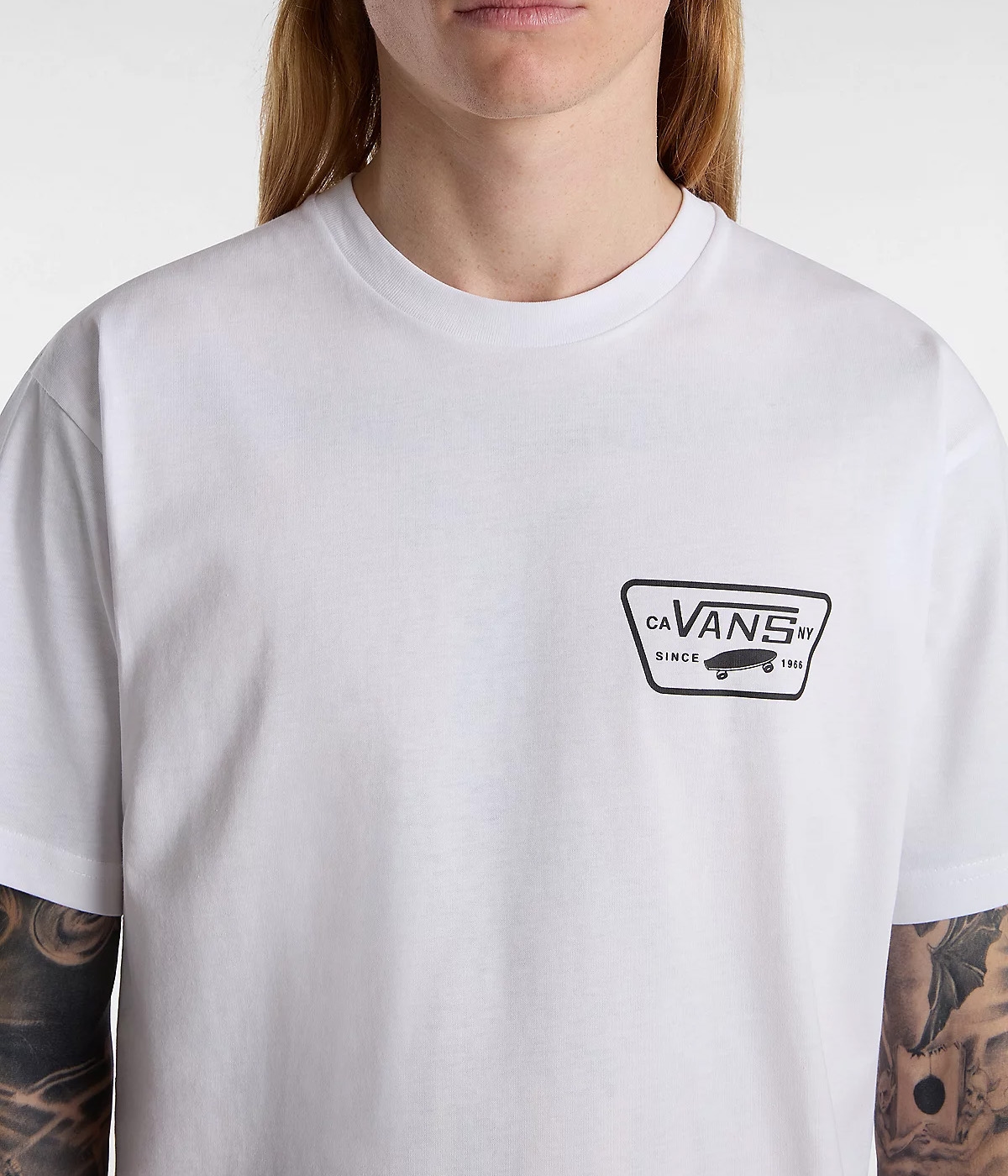 Vans T-Shirt Full Patch Back SS White/Black 3