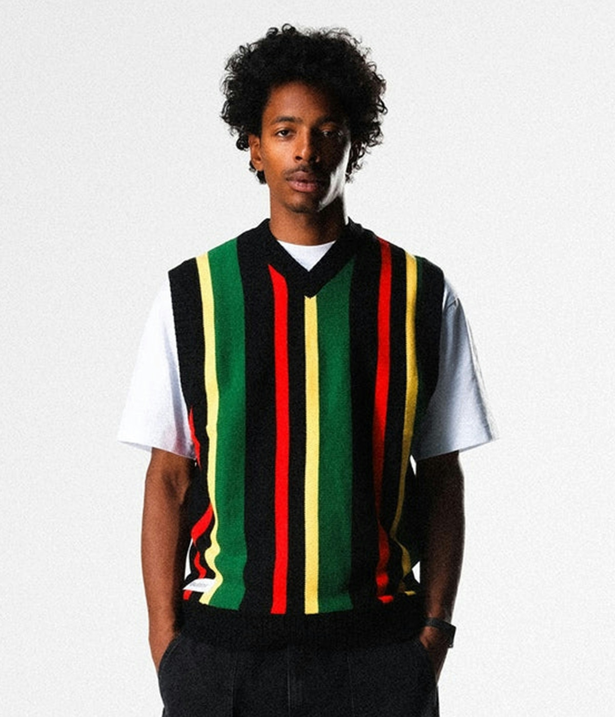 Butter Goods Knit Vest Kingston Black