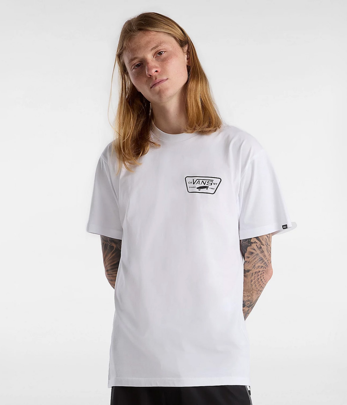 Vans T-Shirt Full Patch Back SS White/Black 2