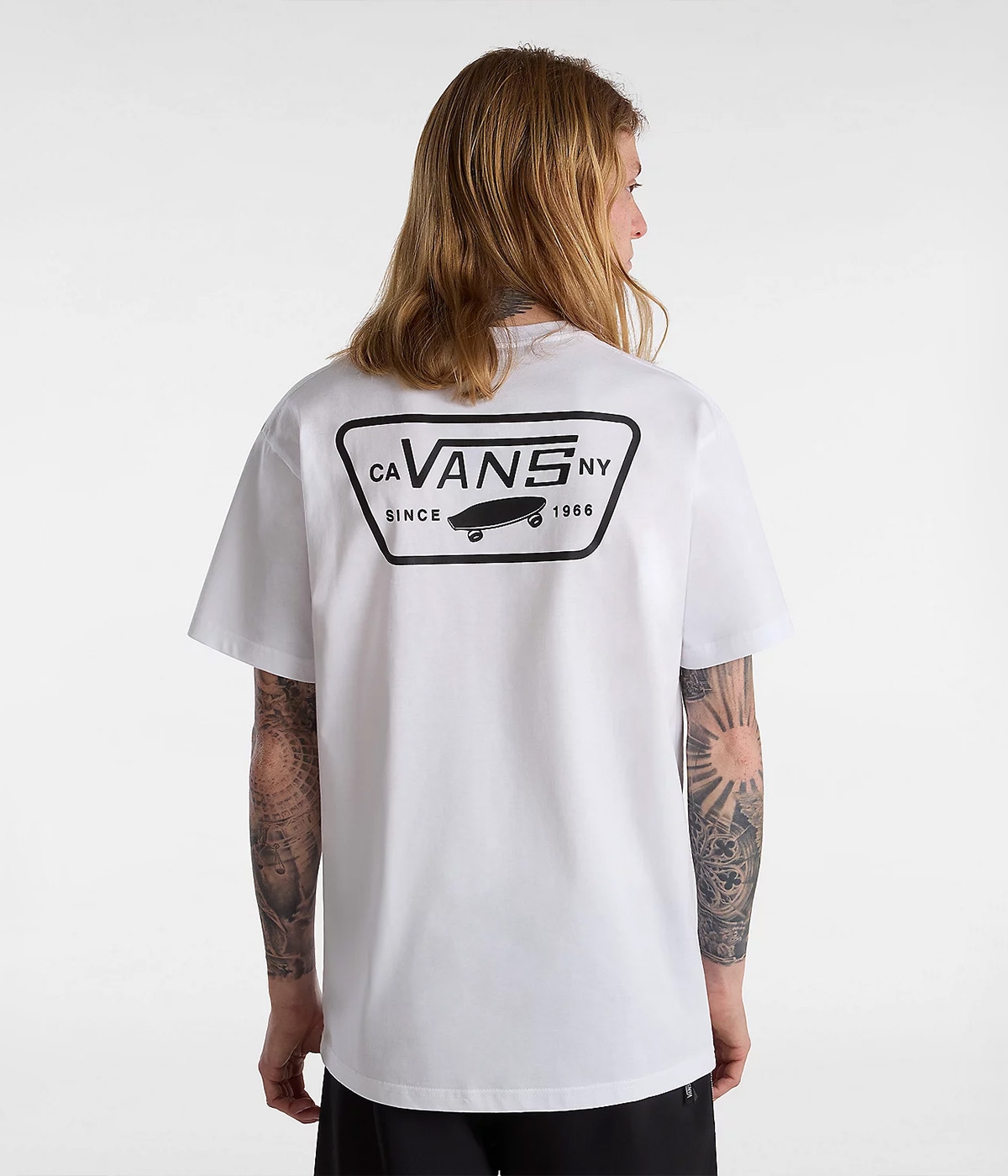 Vans T-Skjorte Full Patch Back SS White/Black 1