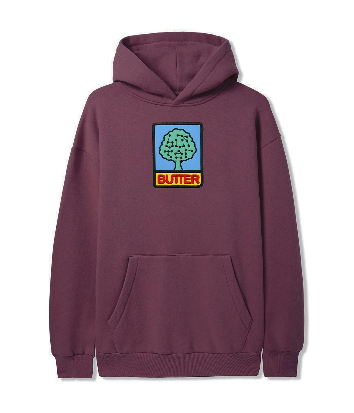 Butter Goods Hoodie Growth Wine