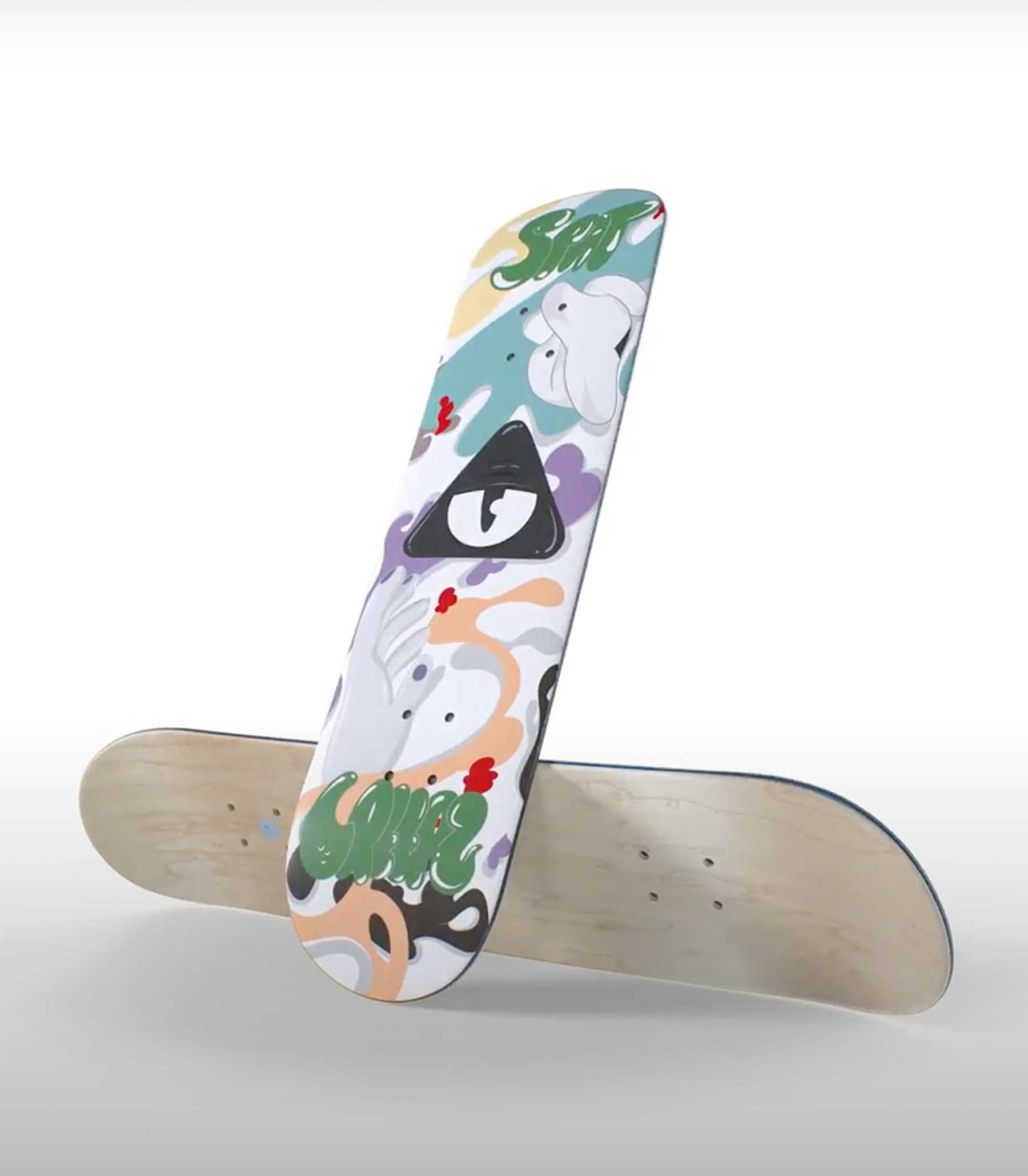 Cold Blooded Creepz x Spat Skateboard - 8"