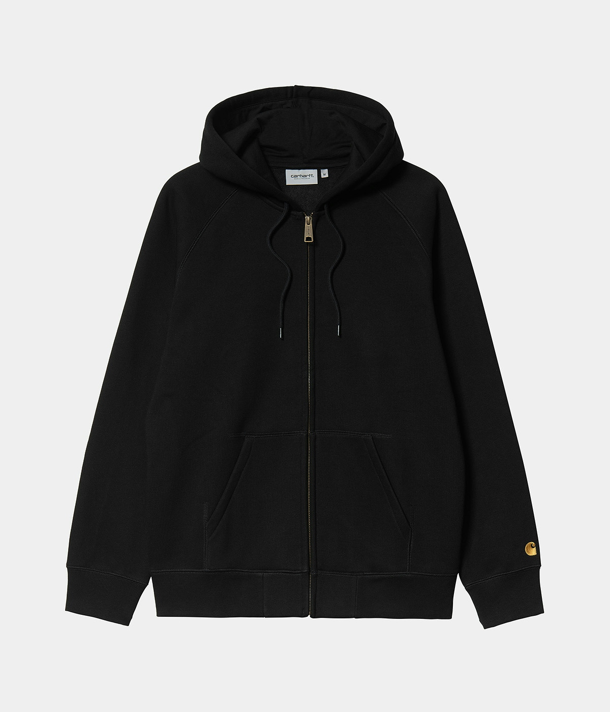 Carhartt Zip Hoodie Chase Black / Gold 4