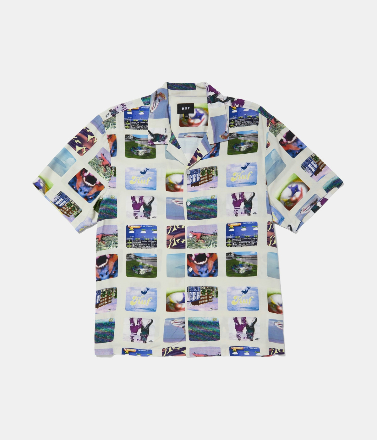 HUF Skjorte 500 Channels S/S Resort Multicolor 2