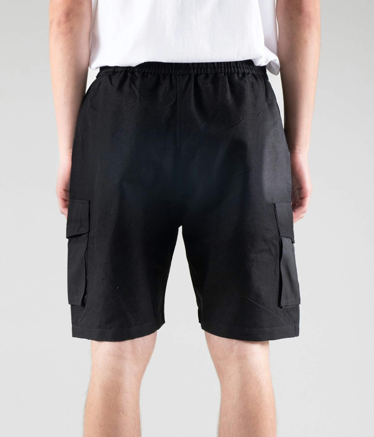 Gizmo Gizmo Linen Surf Cargo Shorts Black 2