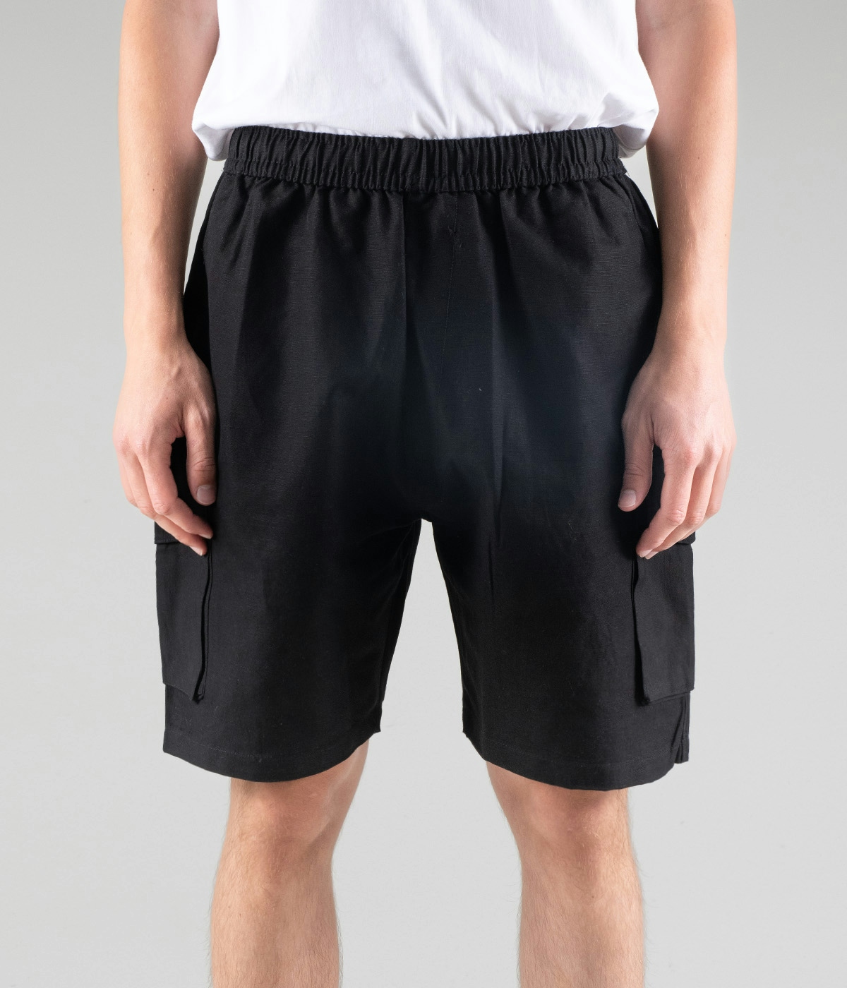 Gizmo Shorts Gizmo Linen Surf Cargo Black 1