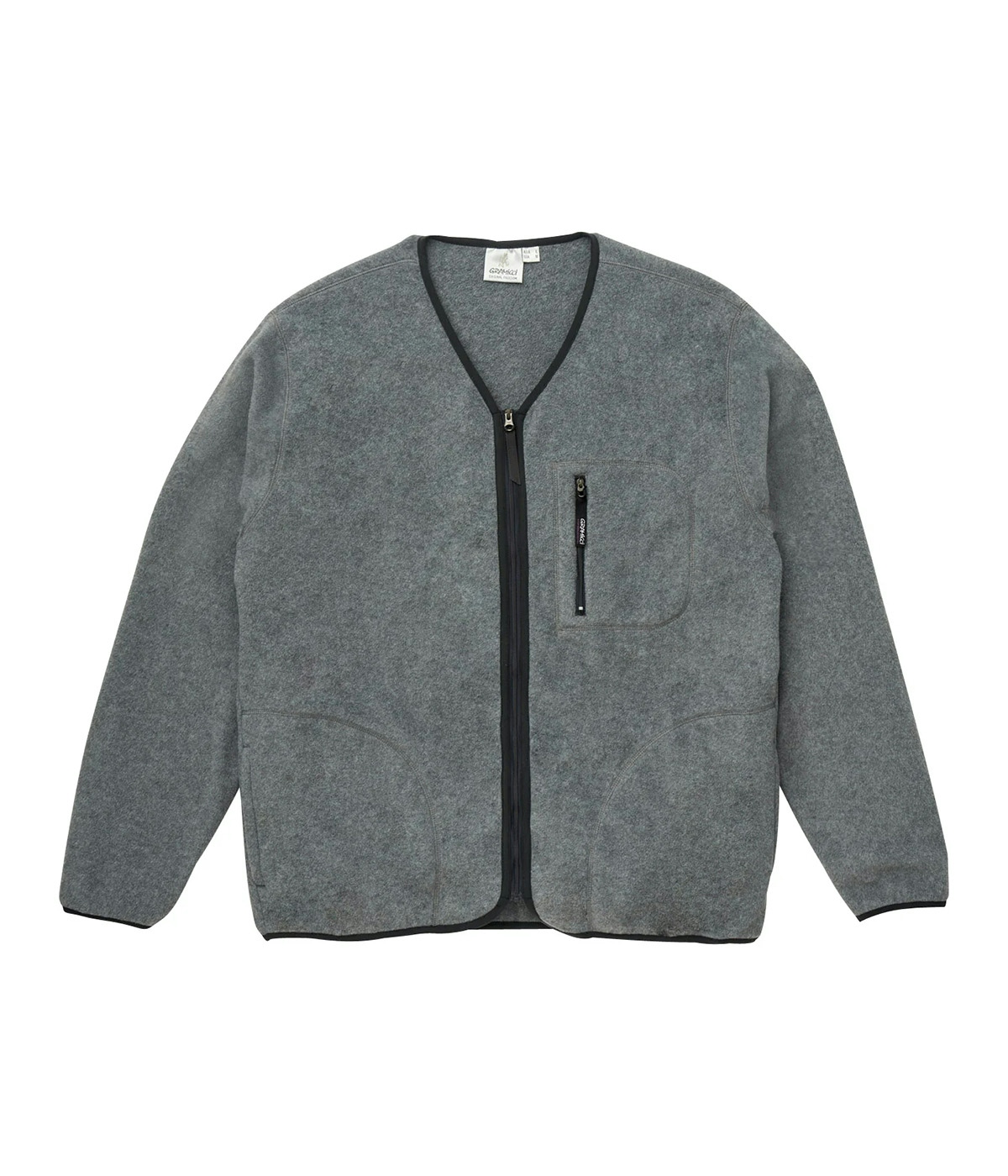 Gramicci Jacket Fleece Cardigan Zip-Up Heather Charcoal