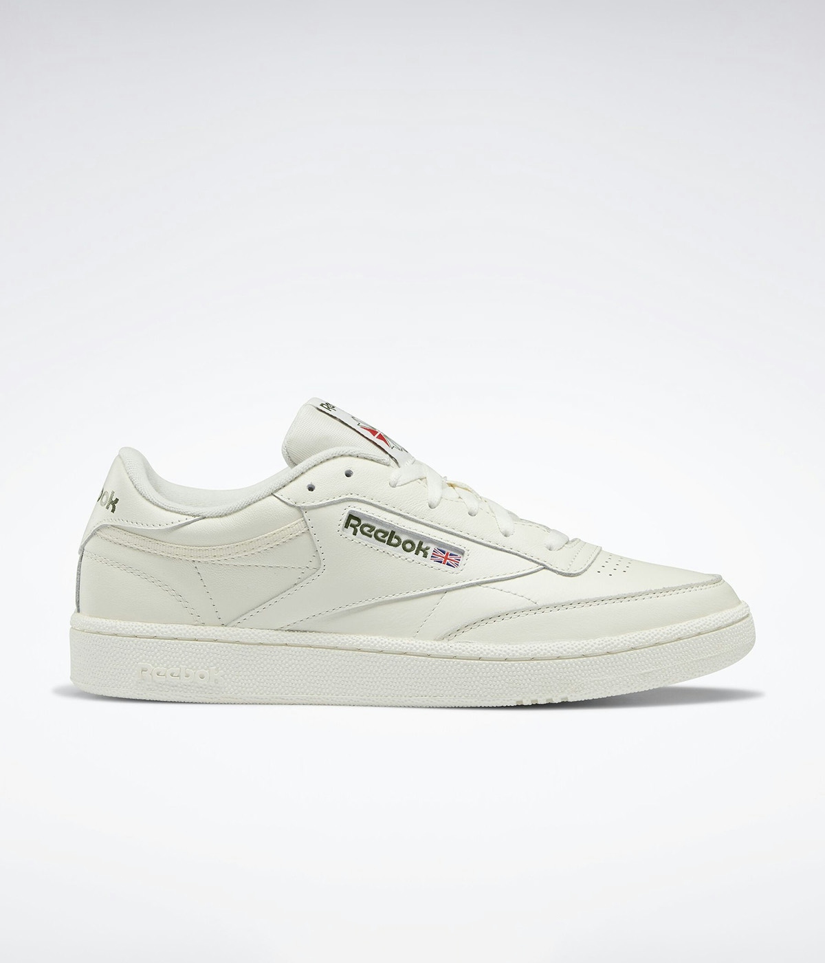 Reebok Shoes CLUB C 85 CHALK/CHALK/HUNGRN 3