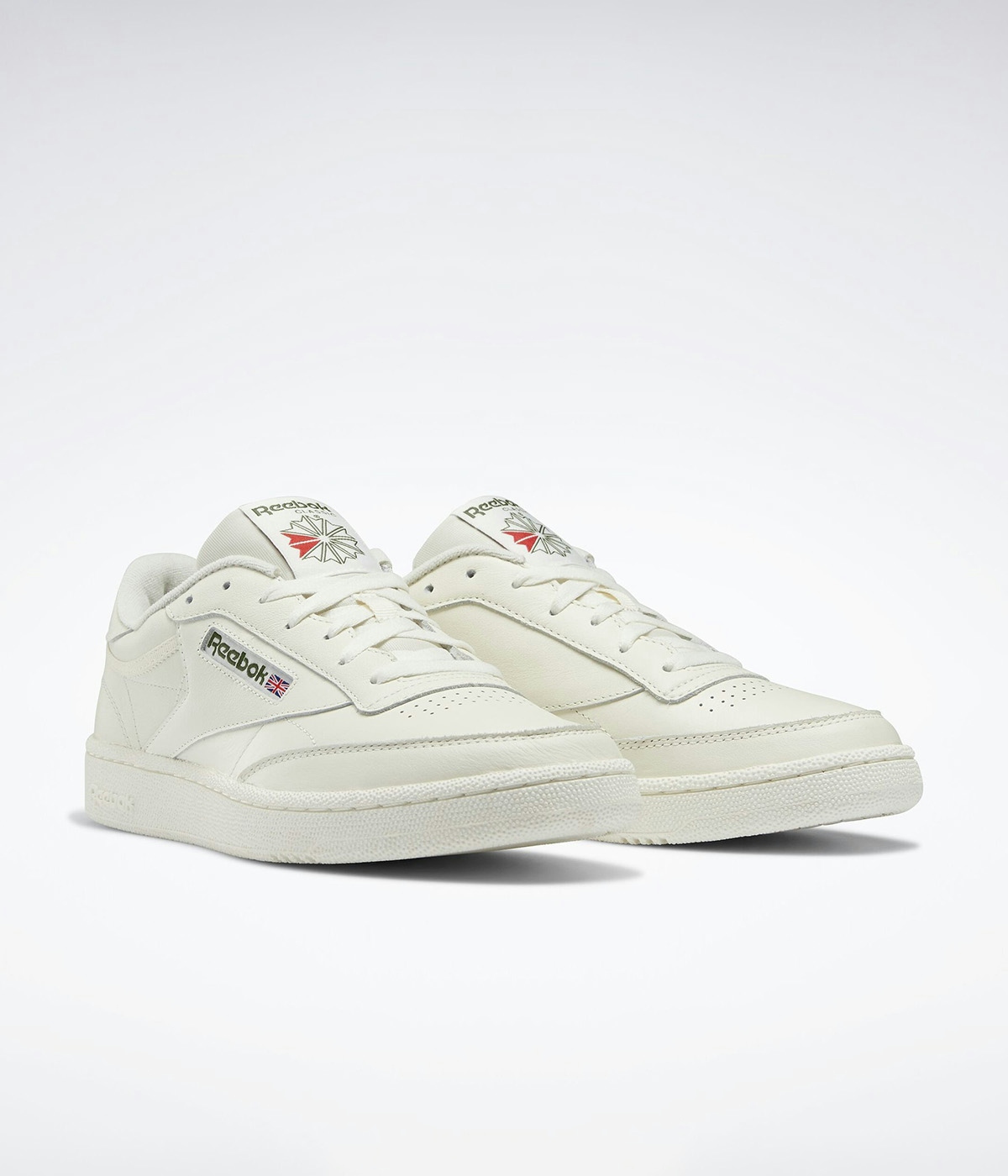 Reebok Shoes CLUB C 85 CHALK/CHALK/HUNGRN