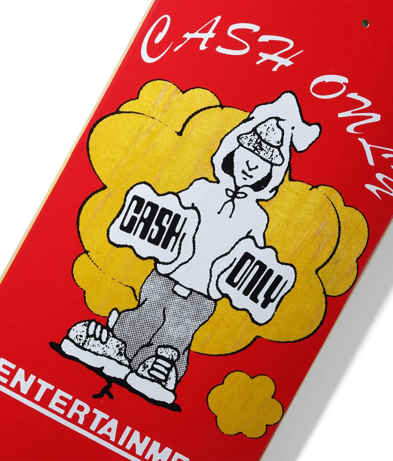 Cash Only Knuckles Skateboard Red 2