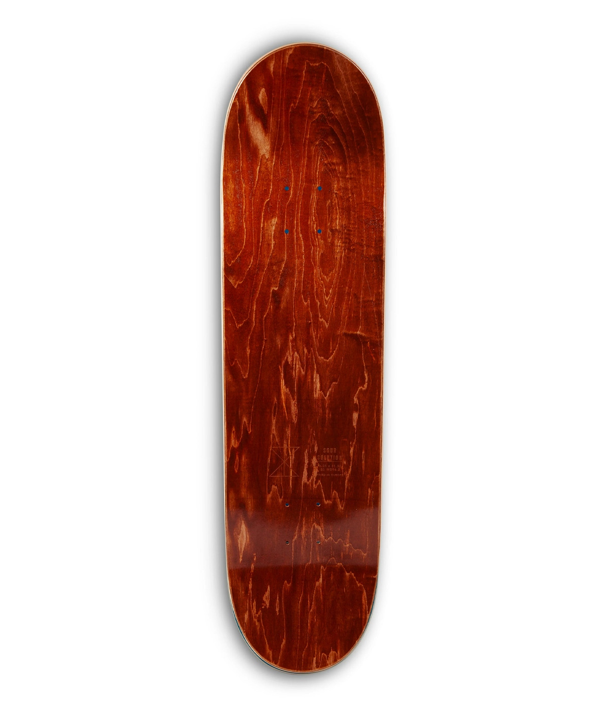 Sour Solution Skateboard Gustav – Orange Wood 8.25" Multicolor 2