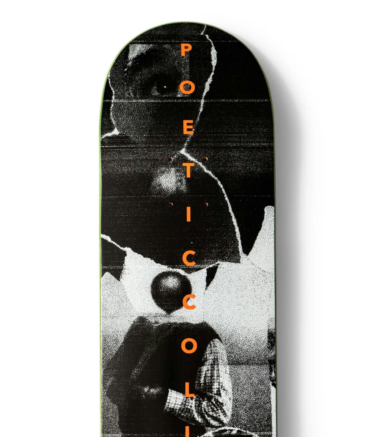 Poetic Collective Scan orange Skateboard 8" Multi Color 3