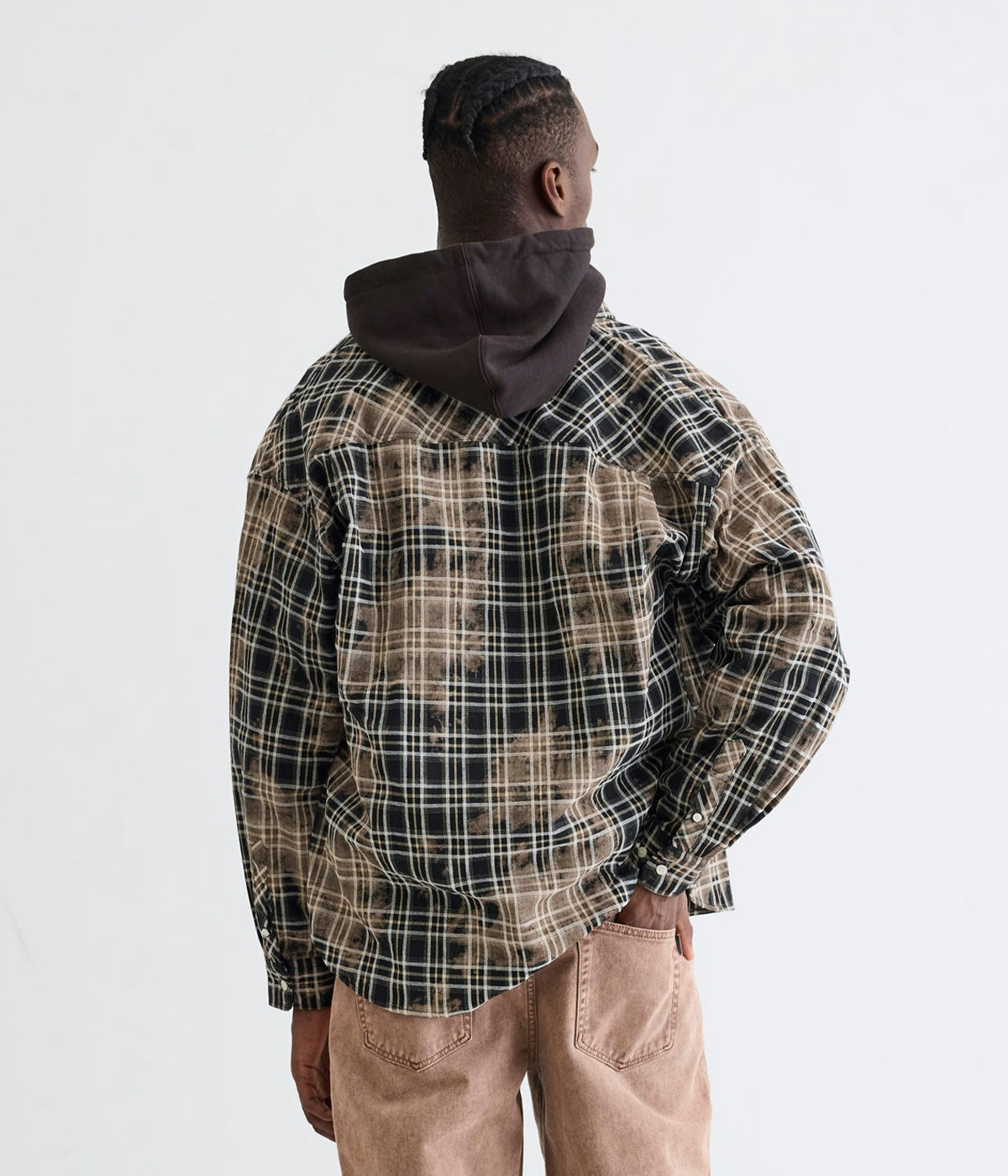 Woodbird Shirt Jong Check Brown 2