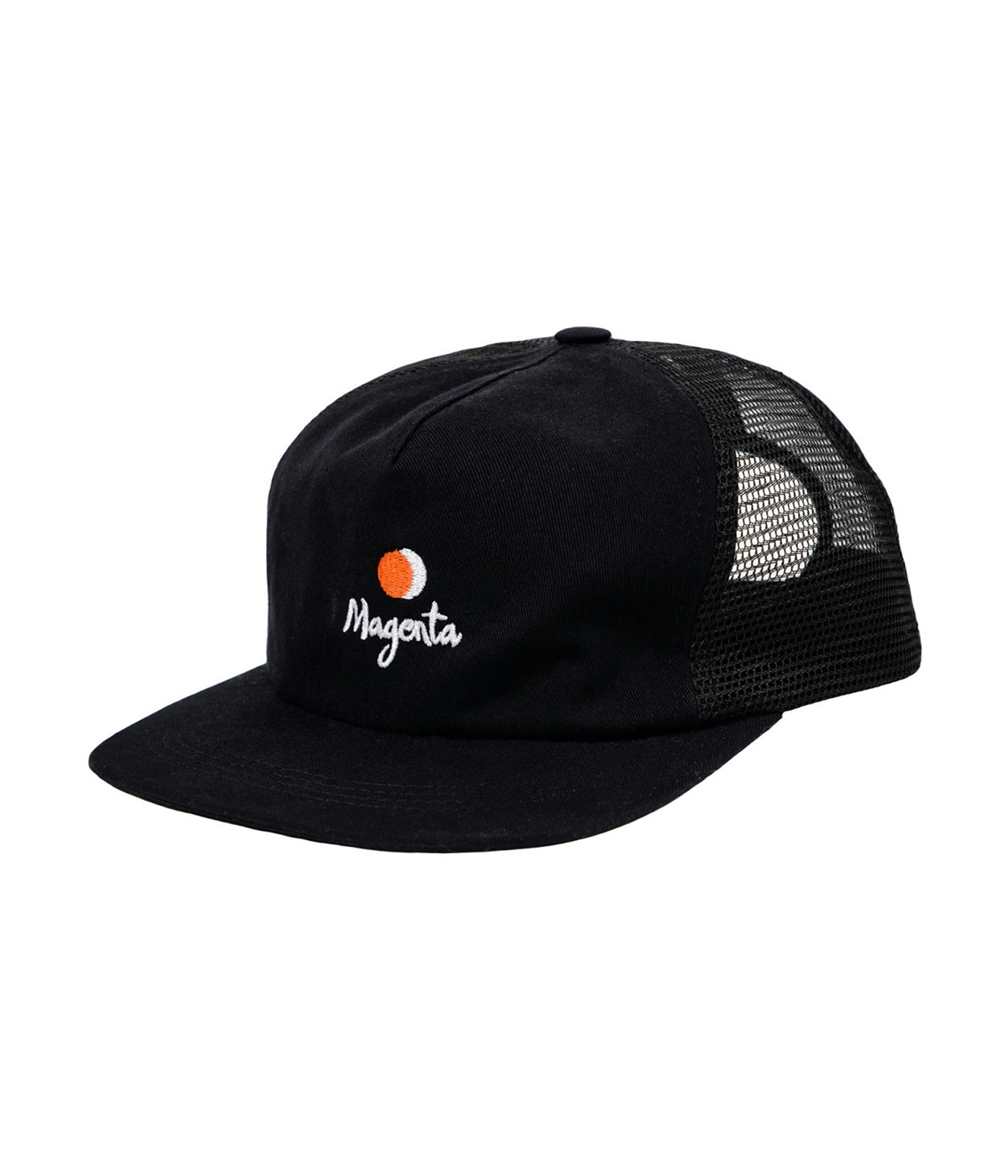 Magenta Skateboards Cap Vision Trucker Hat Black