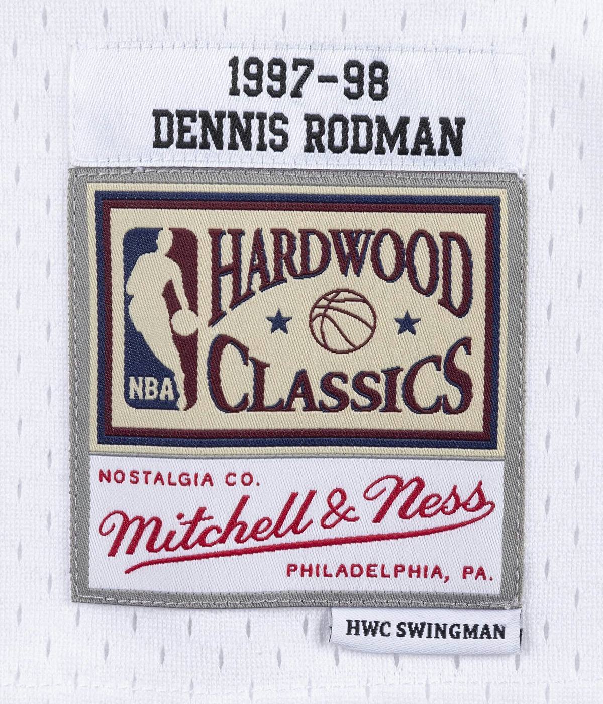 Mitchell & Ness Jersey Swingman - Dennis Rodman 97-98 White 3