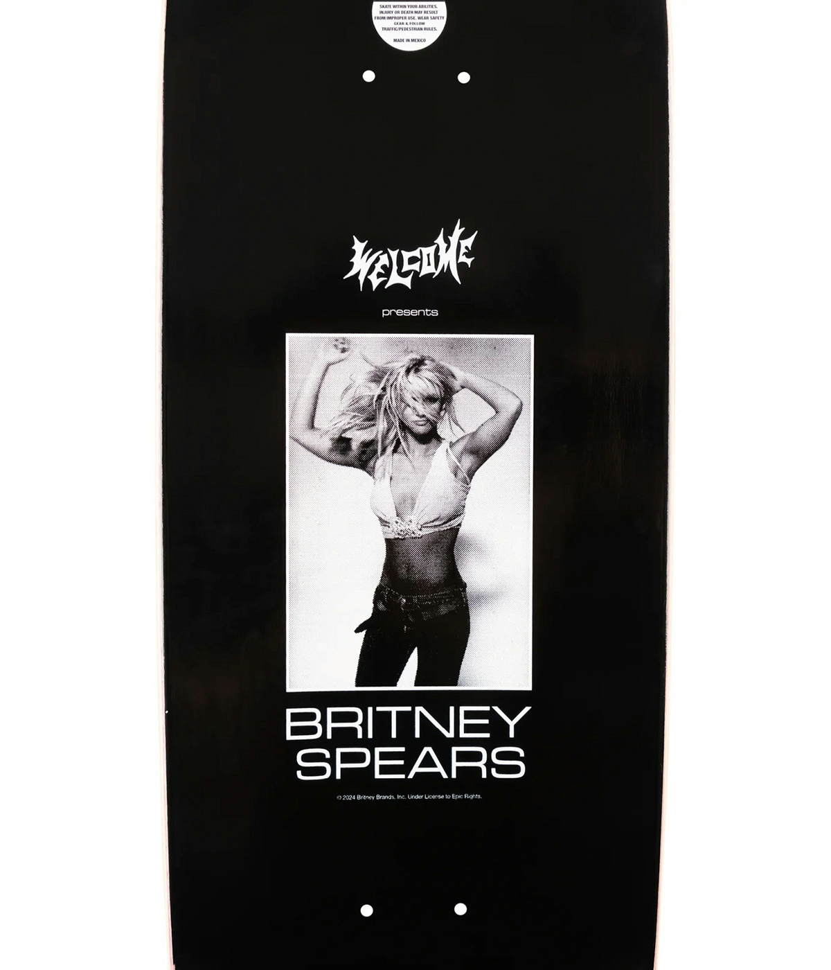 Welcome Skateboard Britney Spears X Welcome - Snake 8.8" Black 3