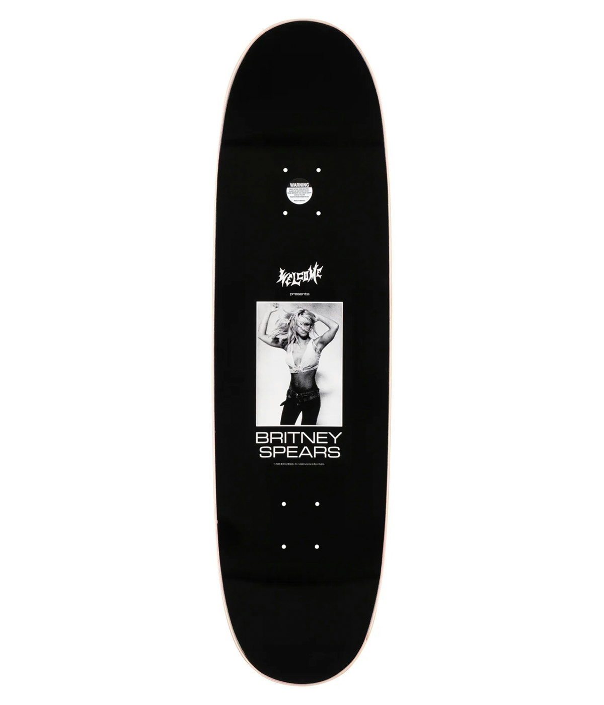 Welcome Skateboard Britney Spears X Welcome - Snake 8.8" Black 2