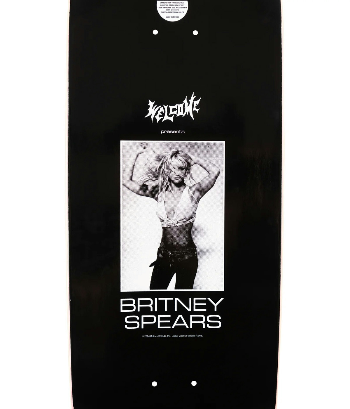 Welcome Skateboard Britney Spears X Welcome - Snake 8.5" Black 4