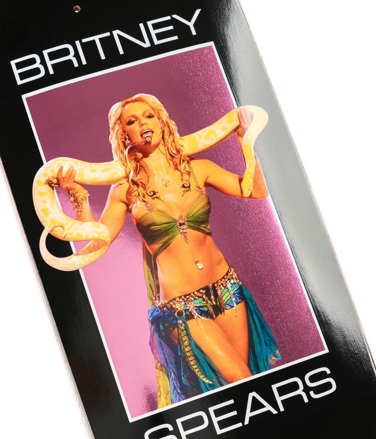 Welcome Skateboard Britney Spears X Welcome - Snake 8.5" Black 3