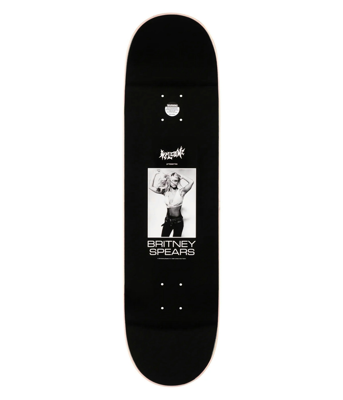 Welcome Skateboard Britney Spears X Welcome - Snake 8.5" Black 2