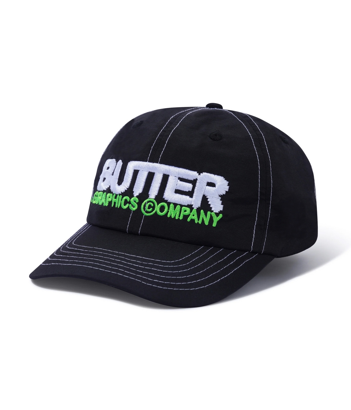 Butter Goods Cap Panel 6 Program Black 1