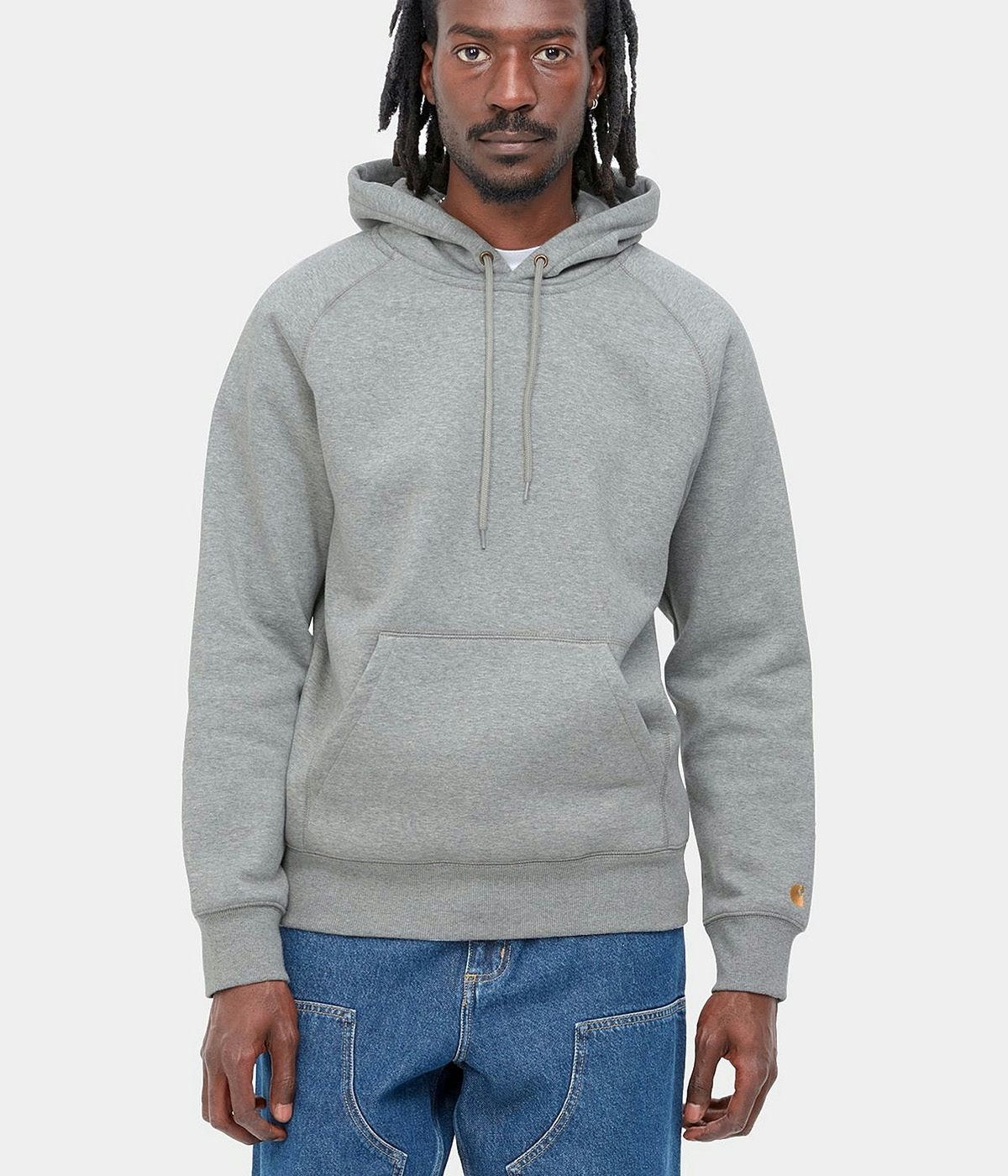 Carhartt Hoodie Chase Grey Heather / Gold