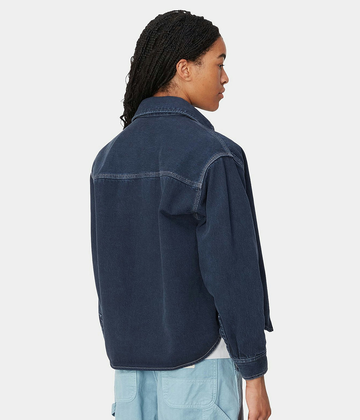 Carhartt Shirt Jacket W' Georgia Air Force Blue stone dyed 2