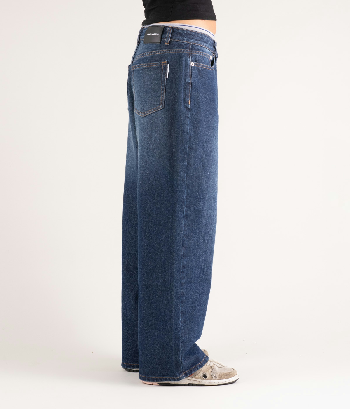 Sandy Goods Jeans Sandy Low Waist Baggy Washed Blue 3