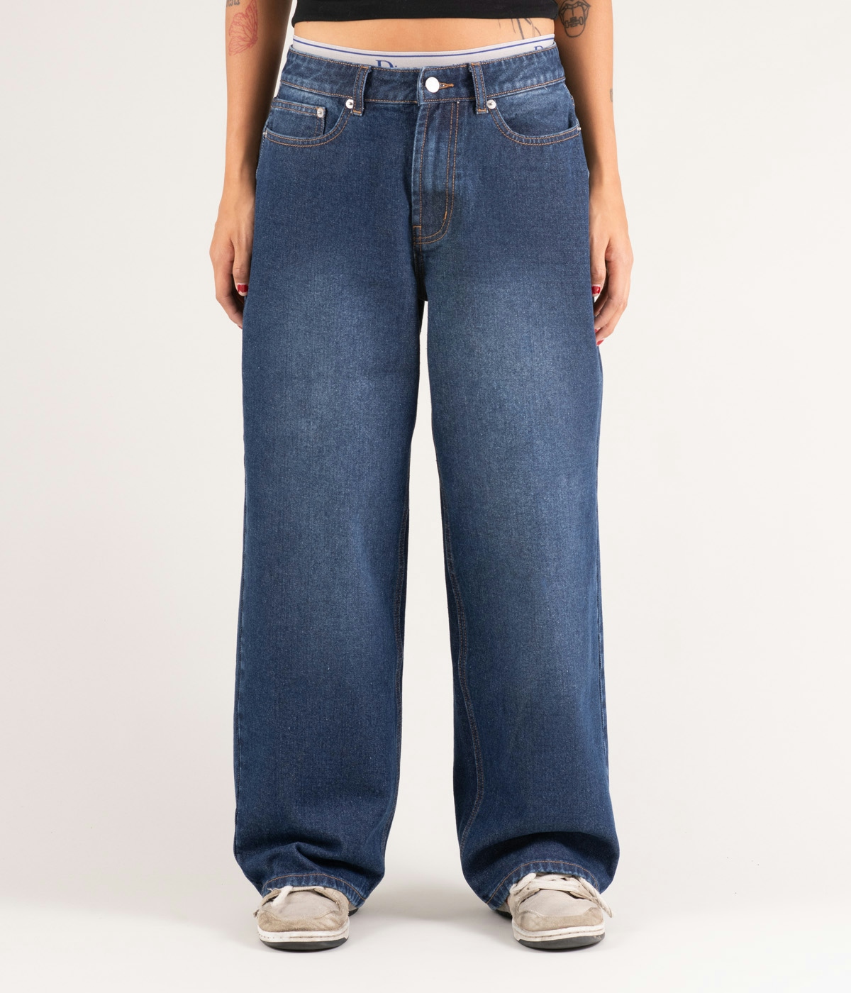 Sandy Goods Jeans Sandy Low Waist Baggy Washed Blue