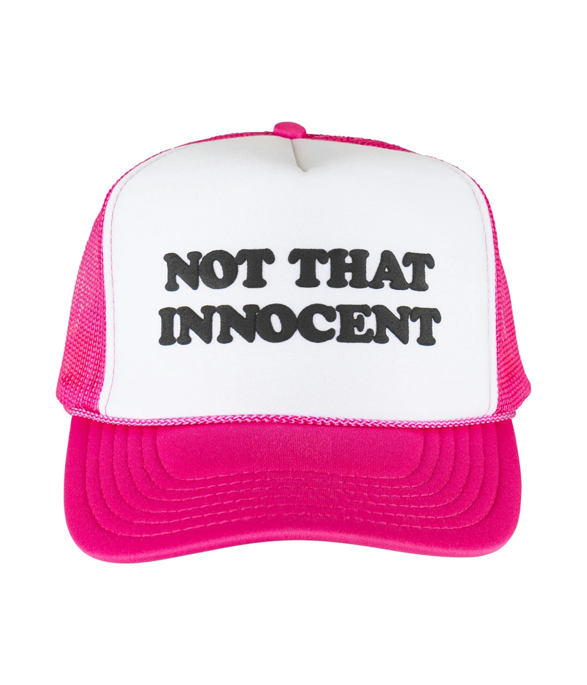 Welcome Cap Britney Spears X Welcome Innocent Puff-Print Trucker Hat Pink 2